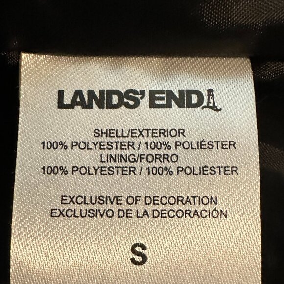Lands' End Women's 3-in-1 Systems Jacket & Vest Size S Black Water Resistant NEW - Picture 5 of 15